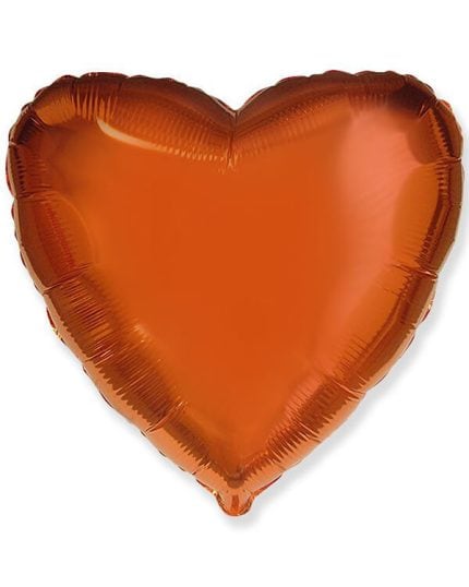Сердце Оранжевый 46см